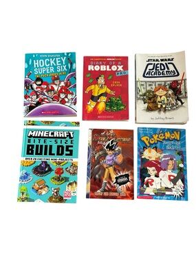 Minecraft Pokémon Roblox Star Wars Book Bundle | Boys Gaming Books